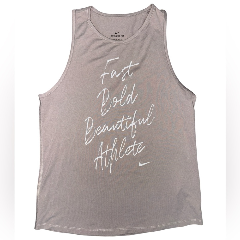 Nike Womens' Dri- Fit Tank Top Gym Training Beige Sand Sz xs